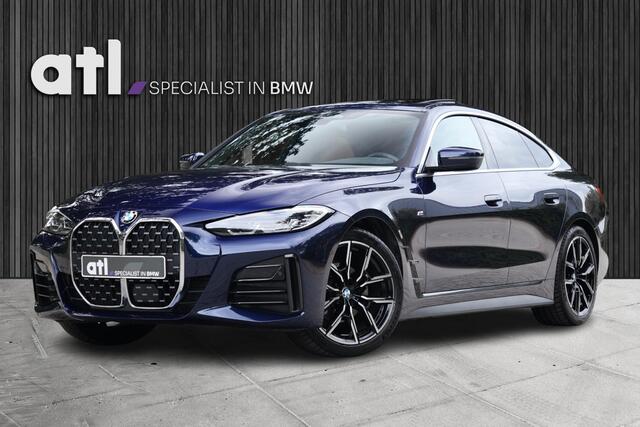 BMW 4-SERIE Gran Coupé 420i High Executive M-Sport | Pano | H&K | Drive ass Pro | 360 | Memory | Trekhaak | 19" | Leder | Alarm kl.3 | Etc.