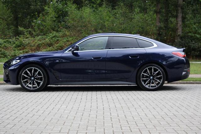 BMW 4-SERIE Gran Coupé 420i High Executive M-Sport | Pano | H&K | Drive ass Pro | 360 | Memory | Trekhaak | 19" | Leder | Alarm kl.3 | Etc.