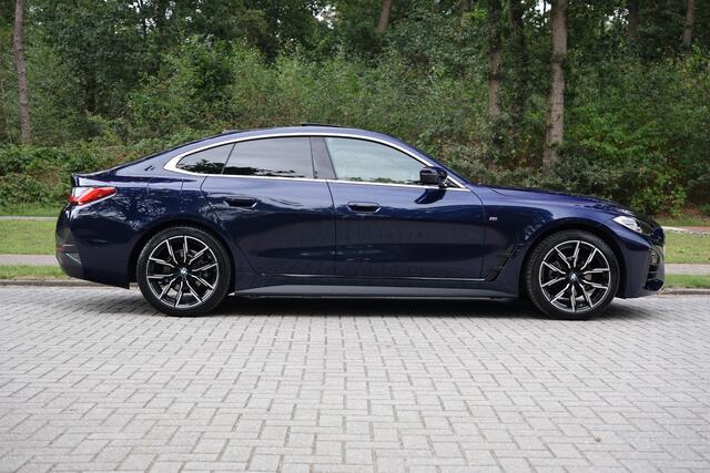 BMW 4-SERIE Gran Coupé 420i High Executive M-Sport | Pano | H&K | Drive ass Pro | 360 | Memory | Trekhaak | 19" | Leder | Alarm kl.3 | Etc.