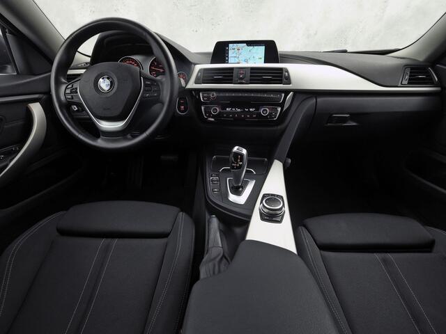 BMW 4-SERIE Gran Coupe 418i Executive Sport Black Pack Automaat (NAP, NAVIGATIE, CLIMATE, SPORTSTOELEN, PARKEERSENSOREN, CRUISE, FLIPPERS, NIEUWE APK, NIEUWSTAAT)