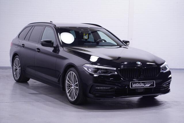 BMW 5-SERIE Touring 530 D sportline HUD led koplampen lederen electrische stoelen met memo private glas 19"lmv DAB digitale cockpit 360 camera automatisch grootlicht hoogglans shadowline
