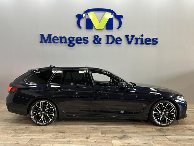 BMW 5-SERIE Touring 530i High Executive Edition M Sport | Laser | Panorama | Virtual | Luchtvering | Leer | 360 Camera | Trekhaak | Head Up | Apple Carplay | Isofix | NAP |