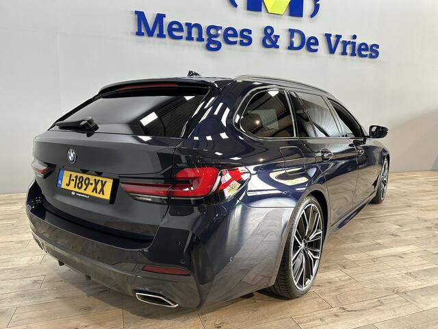BMW 5-SERIE Touring 530i High Executive Edition M Sport | Laser | Panorama | Virtual | Luchtvering | Leer | 360 Camera | Trekhaak | Head Up | Apple Carplay | Isofix | NAP |
