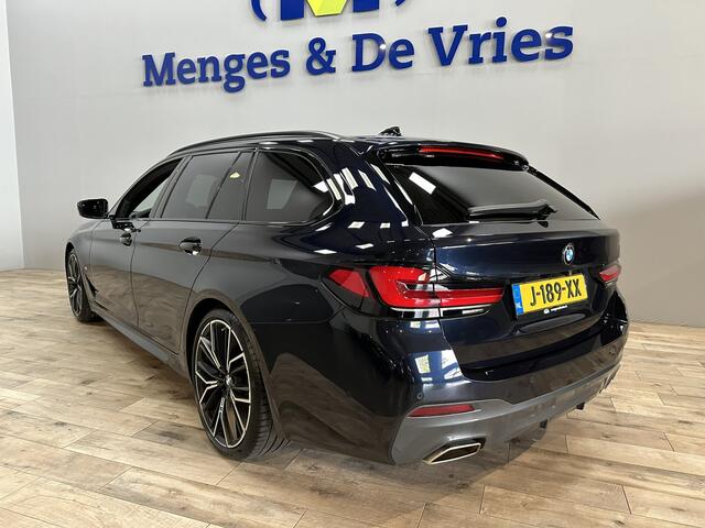 BMW 5-SERIE Touring 530i High Executive Edition M Sport | Laser | Panorama | Virtual | Luchtvering | Leer | 360 Camera | Trekhaak | Head Up | Apple Carplay | Isofix | NAP |