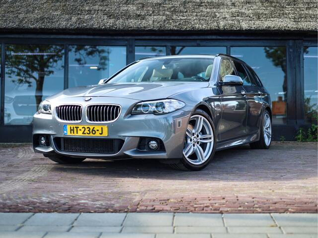 BMW 5-SERIE Touring 520i High Executive Schuif-/kantel dak | Memory seat | Lederen bekleding