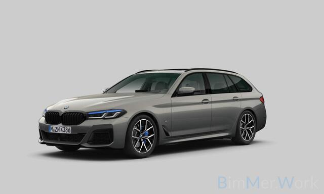 BMW 5-SERIE Touring 530i High Executive M Sport | Panoramadak | Head-Up Display | Laser | Trekhaak | Stoelverwarming | Stuurverwarming | Memory Seats | Keyless | Adaptive Cruise Control | Comfort Seats | Shadowline | BTW | NAP | Dealer Ond