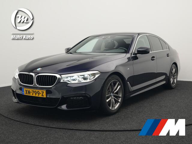 BMW 5-SERIE 520i M Sport 184pk Dealer O.H | Lederen Comfortstoelen Memory | Trekhaak Afn. | Camera | Virtual Cockpit | Apple Carplay | Sfeerverlichting | 18"L.M | Navi Full Map |