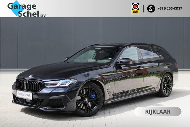 BMW 5-SERIE Touring 530d M-Sport - Trekhaak - Pano - Laser - HUD - 360 Camera - Keyless - Sportstoelen - H&K - Fabrieksgarantie - Rijklaar