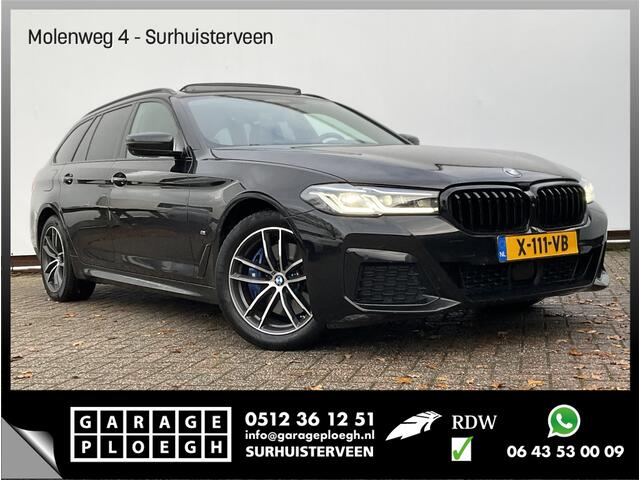 BMW 5-SERIE Touring 530e xDrive M-sport HUD Laser Memory 4wielsturing Pano Business Edition Plus