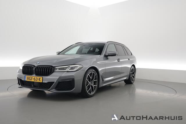 BMW 5-SERIE Touring 530d xDrive M Sport | Dig. Cockpit | Shadow Line | Elek. Trek. | HarmanKardon | Leder | Adapt. Cruise | Nav+CarPlay | 360*+PDC | Elek. Klep | Stoelverw. | Sfeerverlichting | LED V