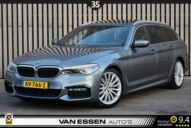BMW 5-SERIE Touring 520i High Executive M-Sport Pano 360-Camera Leder Memory Head-Up Trekhaak!