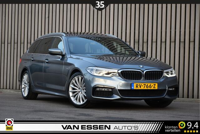 BMW 5-SERIE Touring 520i High Executive M-Sport Pano 360-Camera Leder Memory Head-Up Trekhaak!