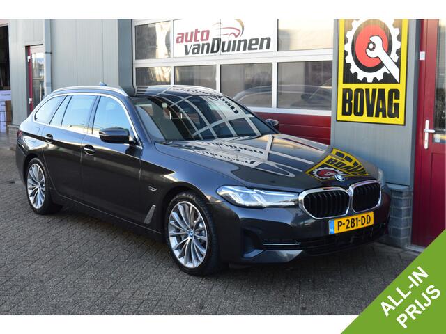 BMW 5-SERIE Touring 530e Business Edition Plus O.a: PDC, Camera, Stoelverw, ACC, Carplay, Etc. All-in prijs!
