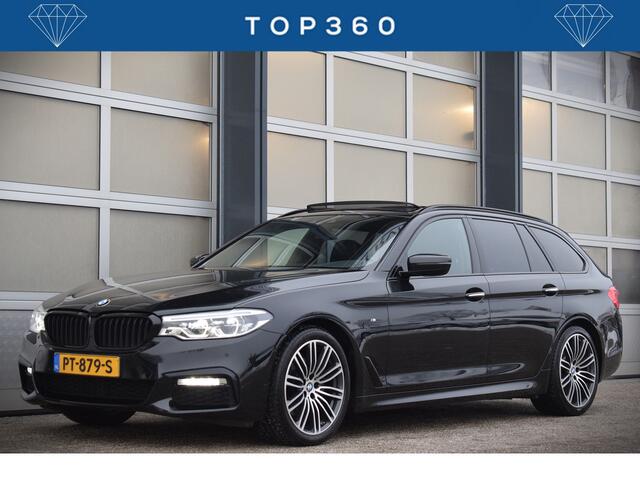 BMW 5-SERIE Touring 520i High Ex. M-Sport | Pano | Leer | El. Trekhaak | OrigNL | NAP