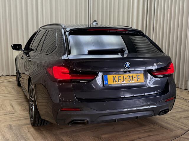 BMW 5-SERIE Touring 530e LCI / Hybride / M Sport / FACELIFT / Head Up / LED / Elec. Trekhaak / Leder / Camera / Apple Carplay / Bluetooth