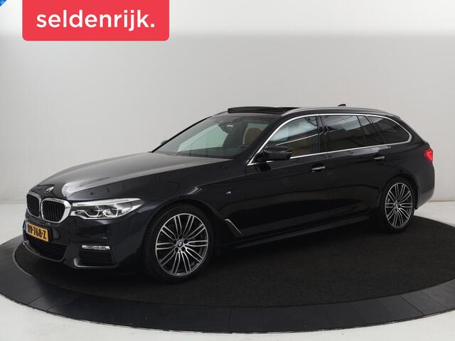 BMW 5-SERIE 520i M Sport | Panoramadak | Head-Up | 360 Camera | Leder | Stoelverwarming | Carplay | Sfeerverlichting | Full LED | Park Assist | DAB | Live Cockpit | Sportstoelen | Navigatie | Dodehoek detectie