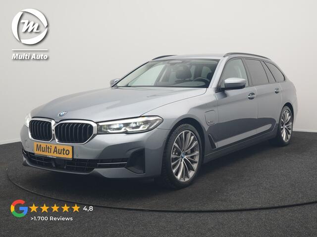 BMW 5-SERIE Touring 530e Business Edition Plus PHEV 293pk Dealer O.H. | Trekhaak Af Fabriek | Adaptive Cruise | 360 Camera | Lederen Comfortzetels Verwarmd | Blis | Apple Carplay | Hifi Audio | 19"L.M | Plug In Hybrid |