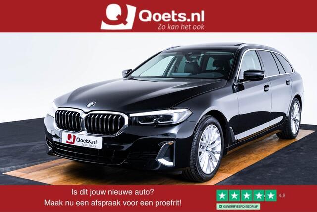 BMW 5-SERIE Touring 520d xDrive High Executive Luxury Line - Trekhaak - Panoramadak - zonneschermen - Getinte ruiten - Parking Assistant - BMW Live Cockpit Professional - Elektrisch verwarmde voorstoelen -