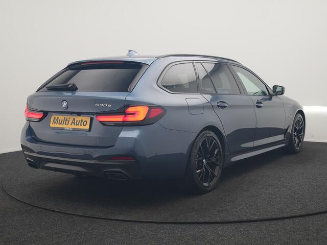 BMW 5-SERIE Touring 530e M Sport PHEV 293pk Dealer O.H. | Active Steering | Trekhaak Af Fabriek | Panodak | Head Up | Adaptive Cruise | Adaptief Onderstel | Camera | Laser LED | Lederen Comfortstoelen Memory & Verwarmd | Sfeerverlichting | Blis | Plug In Hybrid | – foto 3