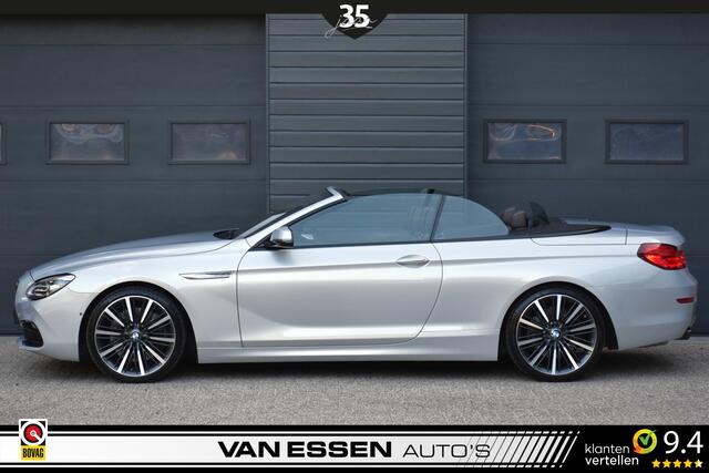 BMW 6-SERIE Cabrio 650i High Executive Individual Leder 4-Wielsturing Keyless B&O Memory Stoelkoeling NL-Auto!