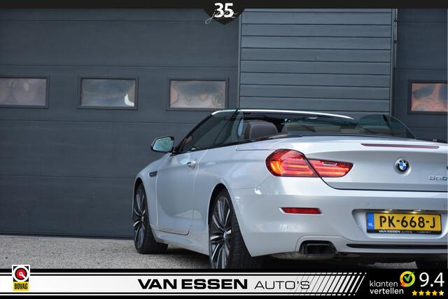 BMW 6-SERIE Cabrio 650i High Executive Individual Leder 4-Wielsturing Keyless B&O Memory Stoelkoeling NL-Auto!