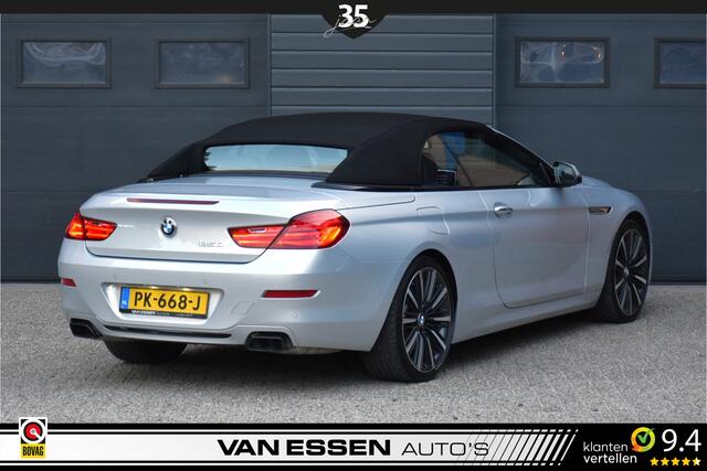 BMW 6-SERIE Cabrio 650i High Executive Individual Leder 4-Wielsturing Keyless B&O Memory Stoelkoeling NL-Auto!