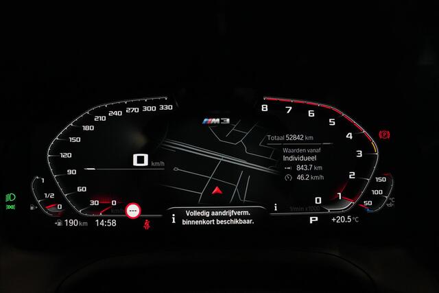 BMW M3 Competition 510pk |dealer onderhouden|Carbon dak|Carbon schaalstoelen|HUD|memory|Harman & Kardon|360 camera|Laser Light|carbon interieur|blind spot|Apple Carplay|
