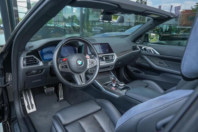 BMW M4 Competition xDrive Cabrio 510pk |M-pakket|Carbon exterieur|Carbon interieur|nek verwarming|Laser LED|Harman&Kardon|memory|Apple Carplay|M-onderstel adaptief|20 & 21" lichtmetalen velgen|