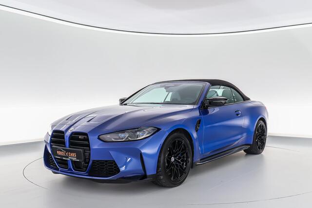 BMW M4 xDrive Competition Cabrio 510pk |dealer onderhouden|M-sport|M-sport stoelen|Laser LED|memory|360 camera|nekverwarming|sportuitlaat|HUD|blind spot|stoelventilatie + verwarming|