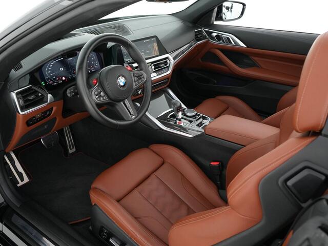 BMW M4 Competition Cabrio 510pk xDrive |dealer onderhouden|M-sport|M-sportstoelen|Laser LED|HUD|memory|Carbon interieur|nekverwarming|Apple Carplay|stoelventilatie & verwarming|