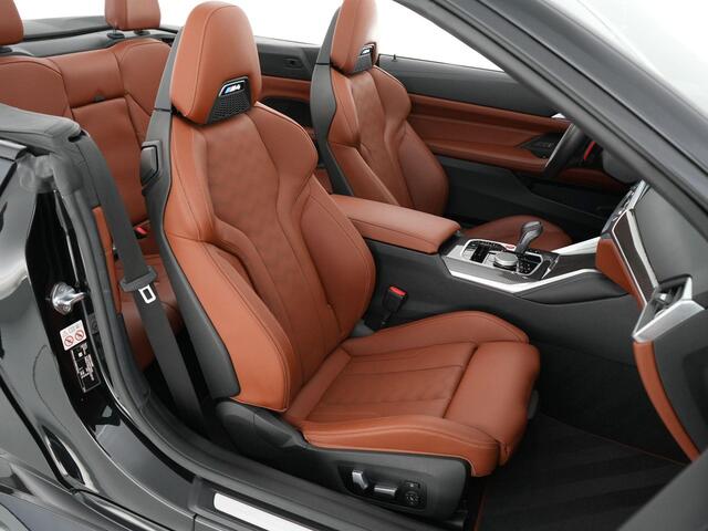 BMW M4 Competition Cabrio 510pk xDrive |dealer onderhouden|M-sport|M-sportstoelen|Laser LED|HUD|memory|Carbon interieur|nekverwarming|Apple Carplay|stoelventilatie & verwarming|