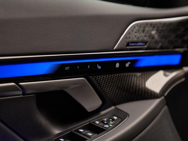BMW M5 Touring V8 M Hybrid, Akrapovic, Sonderlackierung, pano, B&W, 21'', stl.ventilatie, tr.haak, memory, leder, privacy