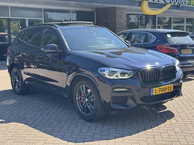 BMW X3 xDrive20i High Exe. M Sport / Trekhaak / Panoramadak / Camera / Leder / 19'' / Carbon intr. / DAB / Stoelverwarming / Cruise Control