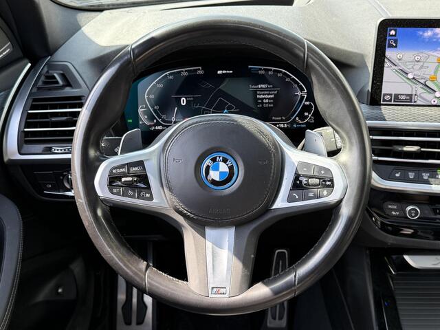 BMW X3 xDrive30e M Sport 20"/Panoramadak/Trekhaak/Leder + memory/360 camera/Harman Kardon/Keyless/Dodehoek/Head-up/Adaptief onderstel + Sport steering/Stoelverwarming/Alarm