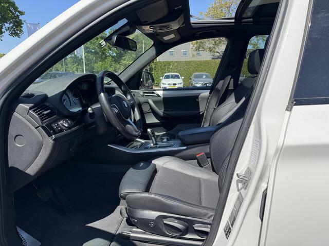 BMW X3 xDrive20d High Exe. M Sport / Trekhaak / Panoramadak / Half leder / Head-up / 19'' / Navigatie / Stoelverwarming / DAB / Cruise Control