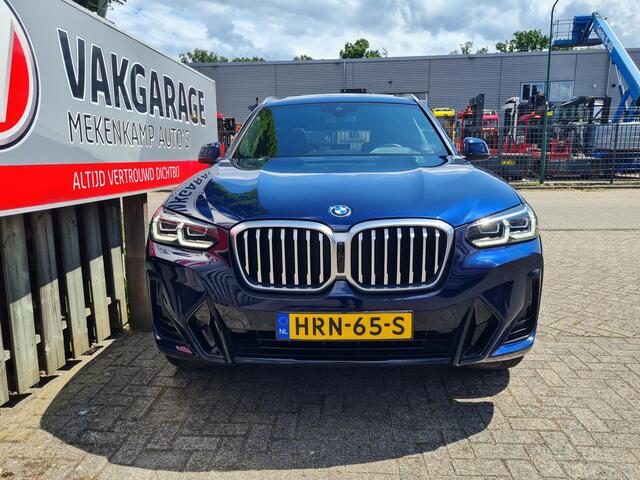 BMW X3 xDrive30e M Sport 20"/Panoramadak/Trekhaak/Leder + memory/360 camera/Harman Kardon/Keyless/Dodehoek/Head-up/Adaptief onderstel + Sport steering/Stoelverwarming/Alarm