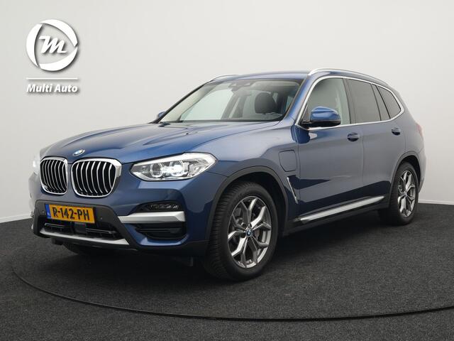 BMW X3 xDrive30e X Line Plug In Hybrid 293pk PHEV | Trekhaak af Fabriek | Adaptive Cruise | Apple Carplay | Sportstoelen Verwarmd | 19"L.M | Sfeerverlichting | Navi Full Map |
