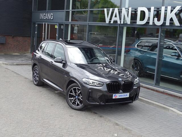 BMW X3 xDrive30e M Sportpakket Pano-Dak Driv.Ass. HiFi Cockpit-Pro. Sport-Aut. PDC LED 19"LM Velgen