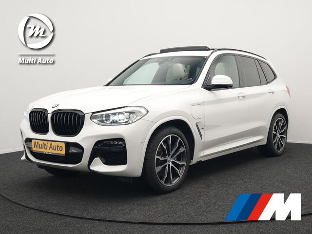 BMW X3 xDrive30e M Sport Shadow Plug In Hybrid 293pk Dealer O.H PHEV | Panodak | Luxe Lederen Sportstoelen | Head Up | 20"L.M | Keyless | Sfeerverlichting | Camera | Apple Carplay |
