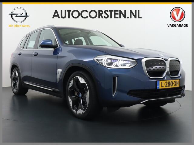 BMW X3 iX3 High Executive 80kWh Leder Adap.Cruise Apple Carplay Android Auto Navi Ecc 360°Camera Panoramaschuifdak Harman&Kardon®SurroundSound Pdc DAB Elek.Stoel+Memory HeadsUpD. Stoelverwarming Parkeer+Achteruitrij assistent Led Origineel Nederlandse Auto Zeer