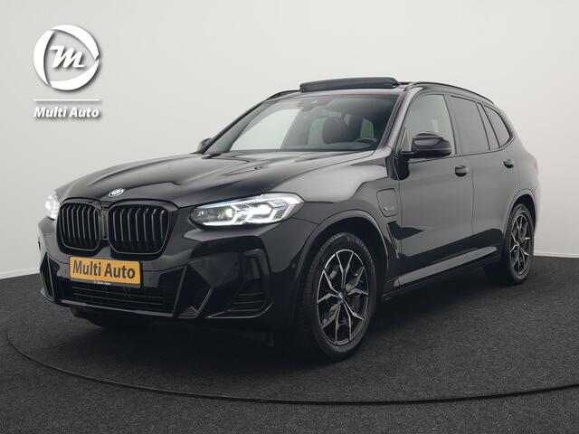 BMW X3 xDrive30e M Sport Plug In Hybrid 293pk Dealer O.H PHEV | Trekhaak Af Fabriek | Panodak | Head Up | Lederen Sportstoelen Memory & Ventilatie | Laser LED | Keyless | Stuur & Stoelen Verwarmd | Apple Carplay | Sfeerverlichting | Cruise Control