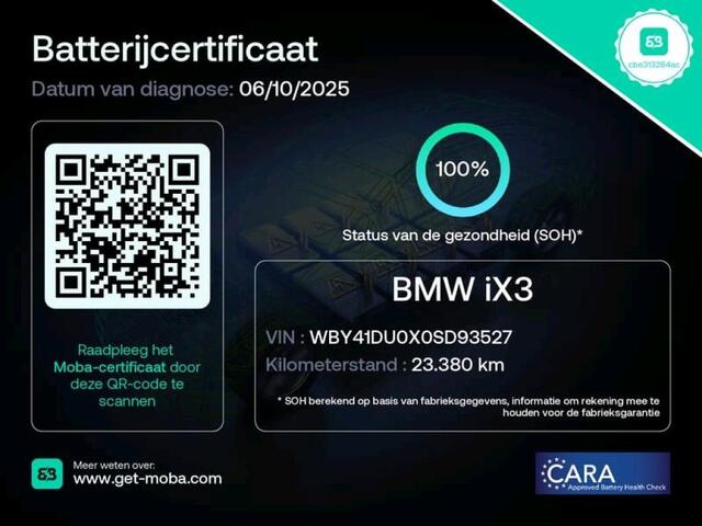BMW X3 iX3 M-SPORT 80 kWh SOh 100% PANO LEER PILOT ORG NL 23000KM!!!