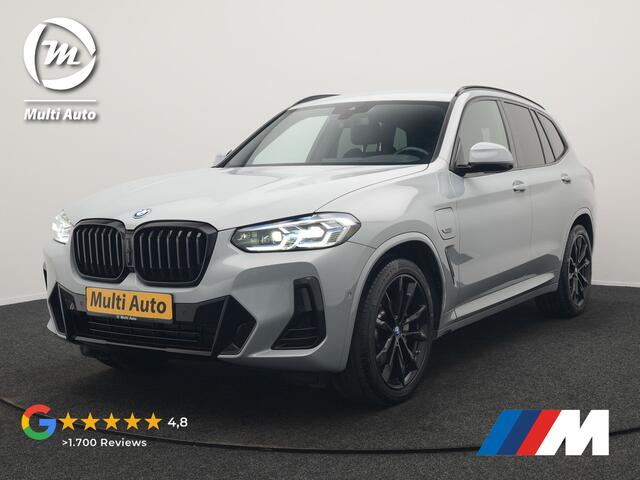 BMW X3 xDrive30e M Sport PHEV 293pk Dealer O.H. | Head Up | Laser LED | 360 Camera | Lederen Sportstoelen Verwarmd | Keyless | Blis | Apple Carplay | Hifi Audio | Sfeerverlichting | Navigatie | DAB | Cruise Control | 20"L.M | Plug In Hybrid |