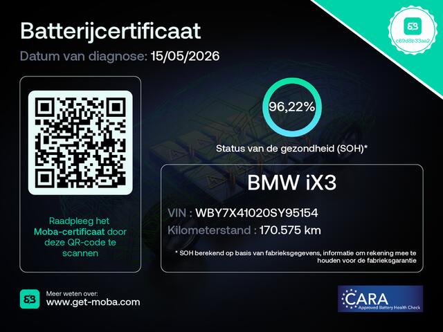BMW X3 iX3 High Executive 80 kWh SOH 96% Panoramadak/ Head up/ 360 Camera/ Harman-Kardon/ Leer/ Stoelverwarming/ Carplay