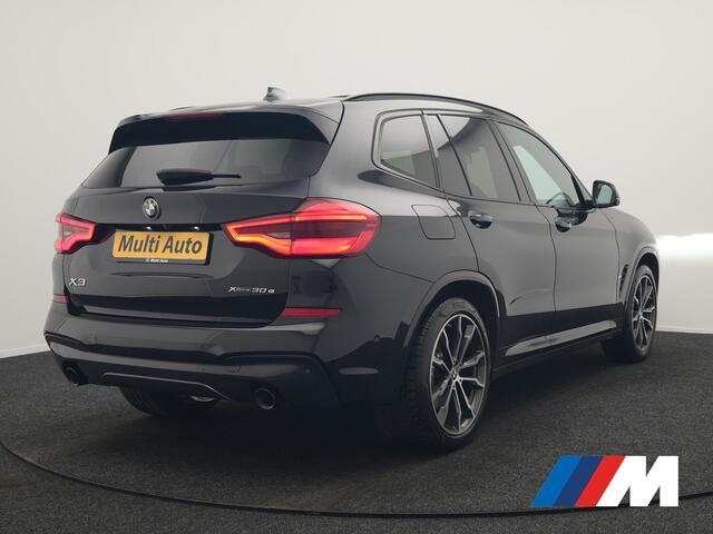 BMW X3 xDrive30e M Sport PHEV 293pk Dealer O.H. | Trekhaak Af Fabriek | Panodak | Head Up | 360 Camera | Adaptief Onderstel | Lederen Sportstoelen Memory & Verwarmd | Sfeerverlichting | Stuur Verwarmd | Keyless | Blis | Apple Carplay | Plug In Hybrid |