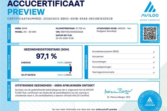 BMW X3 iX3 Executive 80 kWh | M Sport | Glazen Panoramadak | Stoelverwarming | Trekhaak |