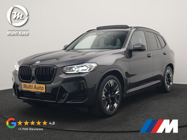 BMW X3 iX3 M Sport 80 kWh 286pk Dealer O.H. | Trekhaak Af Fabriek | Panodak | Head Up | Adaptive Cruise | 360 Camera | Harman / Kardon | Lederen Sportstoelen Memory & Verwarmd | Laser LED | Stuur Verwarmd | Keyless | Blis | Sfeerverlichting | 20"L.M |