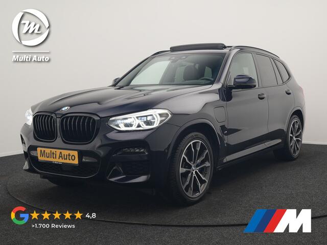BMW X3 xDrive30e M Sport PHEV 293pk Dealer O.H. | Trekhaak Af Fabriek | Panodak | Head Up | Adaptive Cruise | 360 Camera | Harman / Kardon | Adaptief Onderstel | Lederen Sportstoelen Memory & Verwarmd | Keyless | Blis | Sfeerverlichting | Plug In Hybrid |