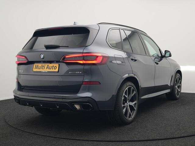 BMW X5 xDrive45e M Sport Plug in Hybrid 394pk PHEV | Trekhaak Af Fabriek | Panodak | Luchtvering | Adaptive Cruise | 360 Camera | M Sportstuur | Sfeerverlichting | Apple Carplay | Lederen Sporstoelen Memory & Verwarmd | Navigatie | DAB |