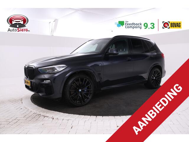 BMW X5 xDrive45e High Executive M-sport, All black! Luchtvering, Adaptief, Panoramadak, Apple Carplay